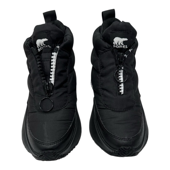 SOREL

OUT N ABOUT PUFFY ZIP BOOT BLACK/WHITE size US 6 - Picture 4 of 10